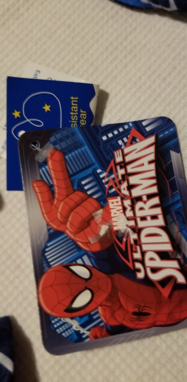 Spiderman Boy's 4T Red and Blue Two-Piece Pajama Set With Spiderman Logo On It - Picture 13 of 16